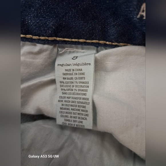 American Eagle 8 Stretch Blue Jeans Artist Zipper Fly 5 Pocket Low Rise Waist - Picture 5 of 6